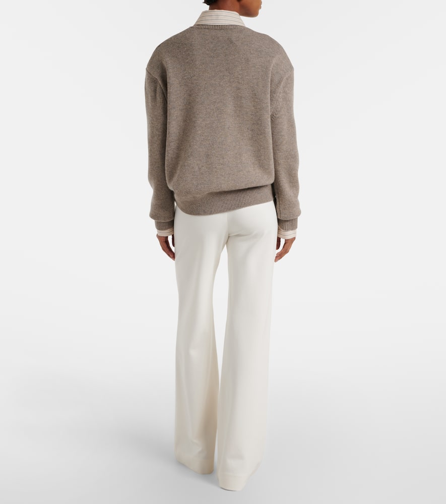 Kalinda high-rise wide-leg pants