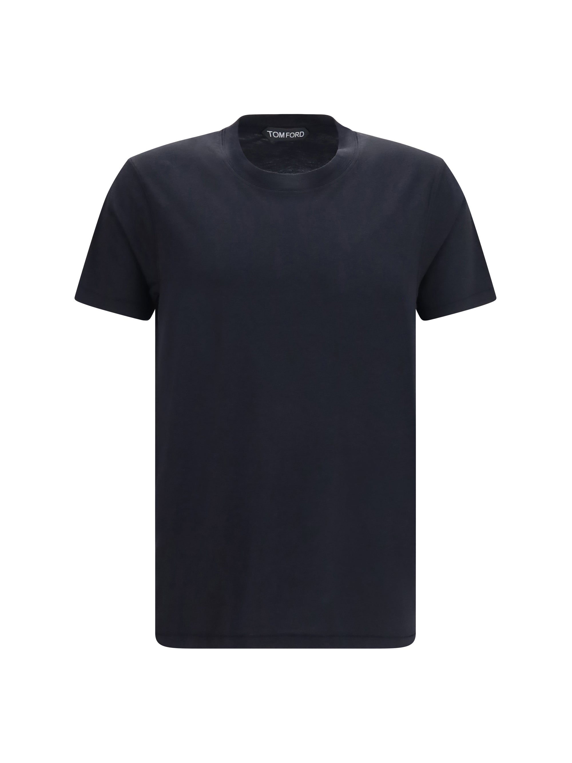 Cotton Crew Neck T-Shirt — Black
