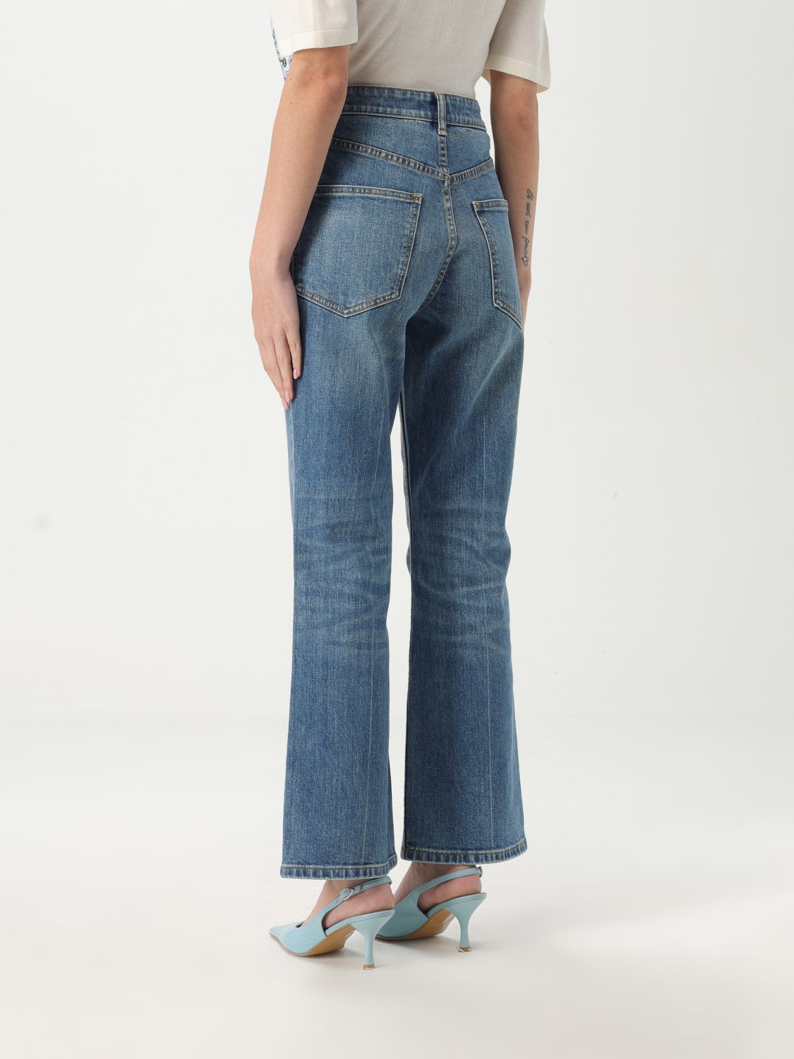 Jeans TORY BURCH Woman color Denim