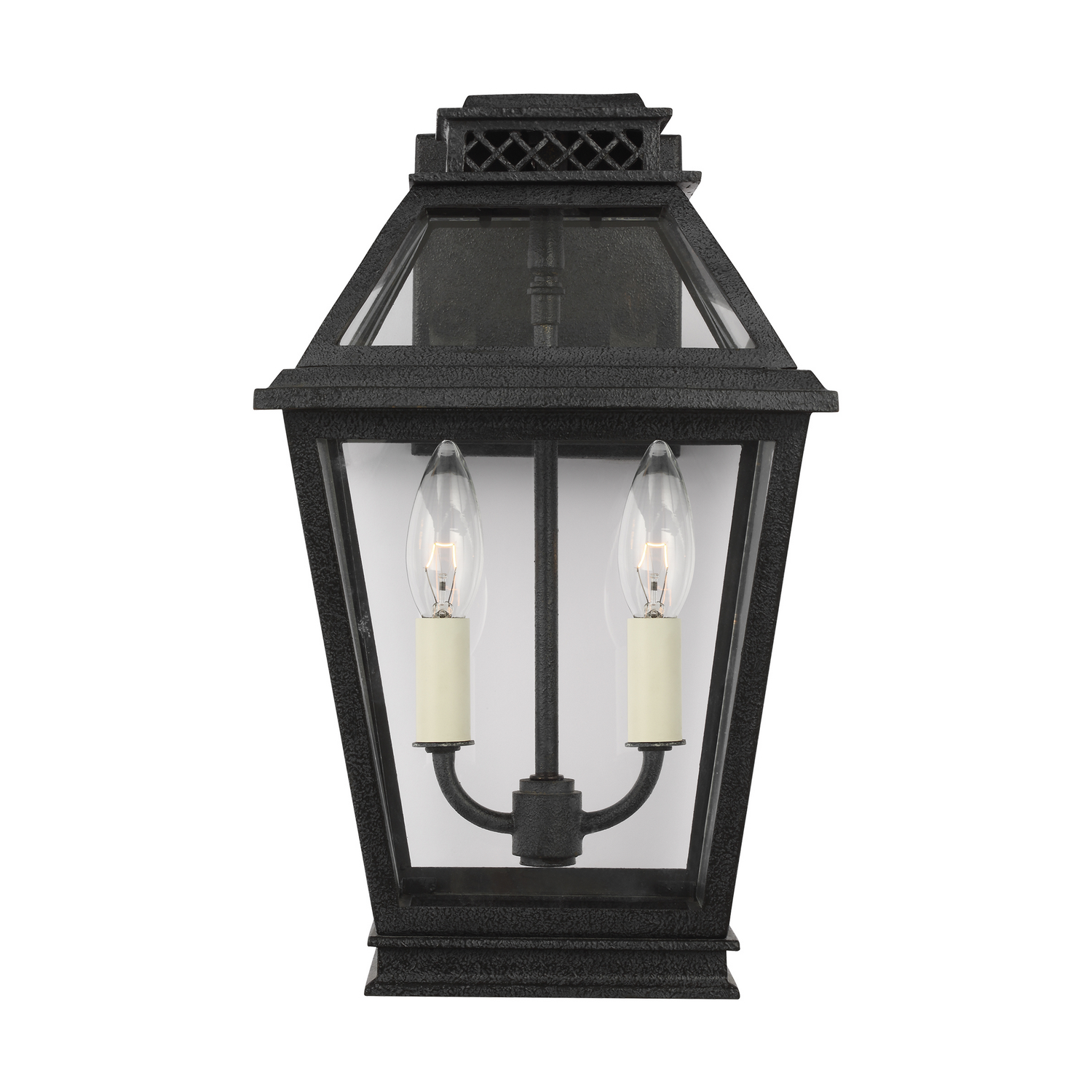 Visual Comfort Studio Falmouth 2-Light Outdoor Wall Light in Dark Weathered Zinc by Chapman & Myer
