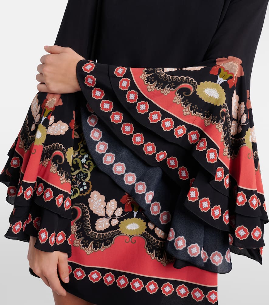 Friday printed crêpe minidress
