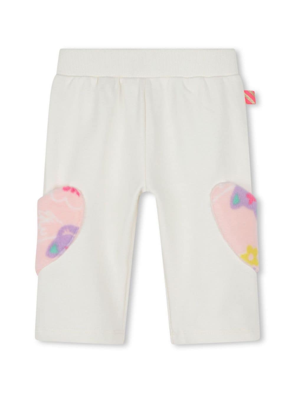 Appliqué track pants - White