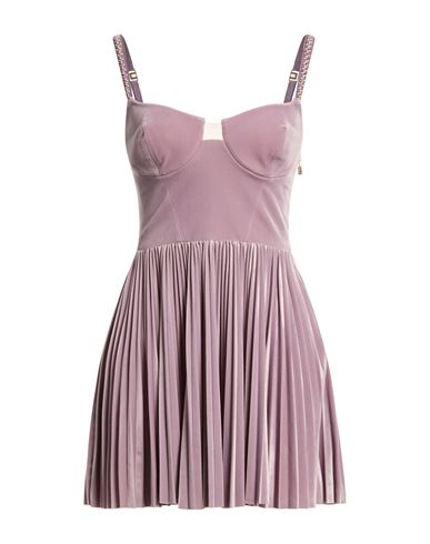 Woman Mini dress Lilac Size 6 Polyester, Elastane, Polyamide
