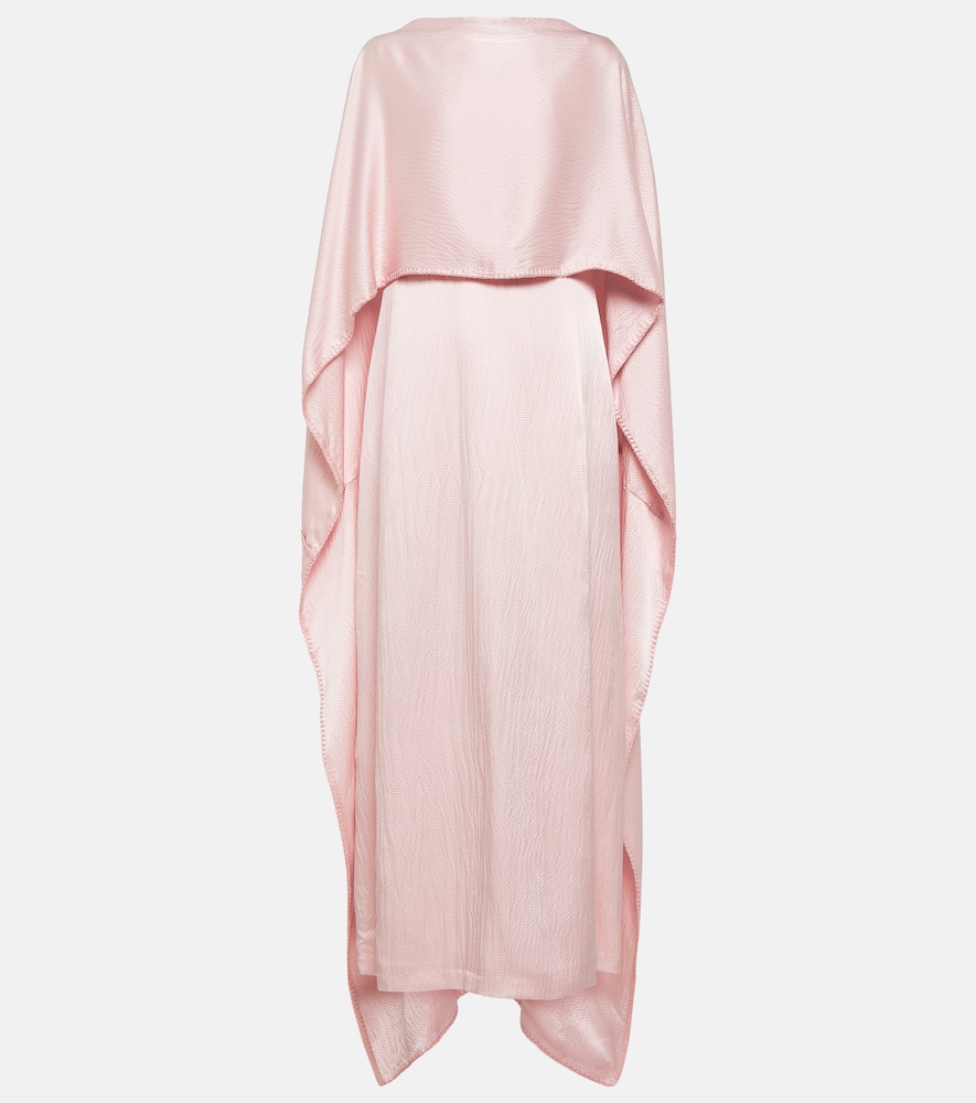 Gabriela Hearst Caped silk satin gown