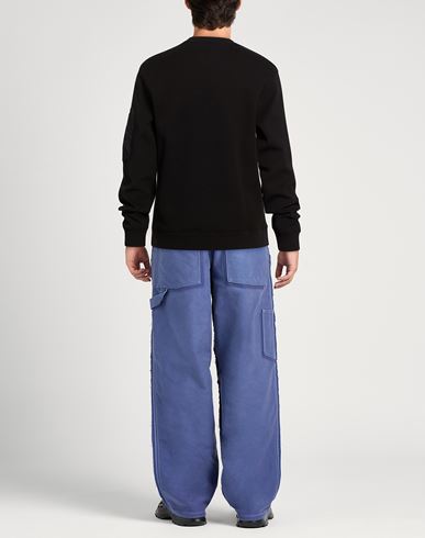 Man Sweatshirt Black Size XS Cotton, Polyester, Elastane