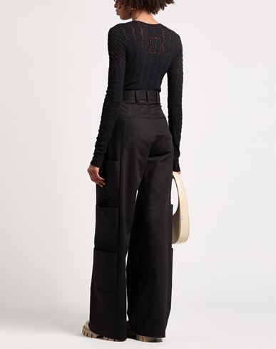 Woman Pants Black Size M Wool