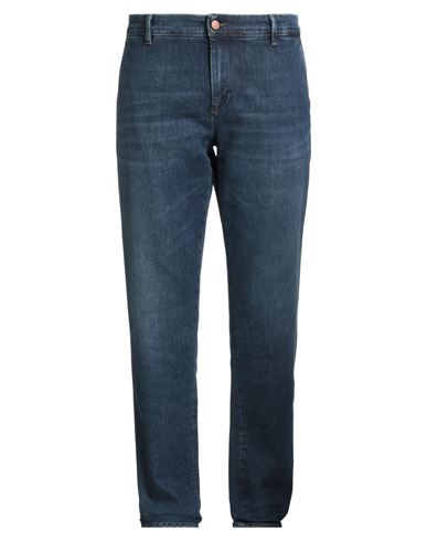Man Jeans Blue Size 34 Cotton, Elastomultiester, Elastane