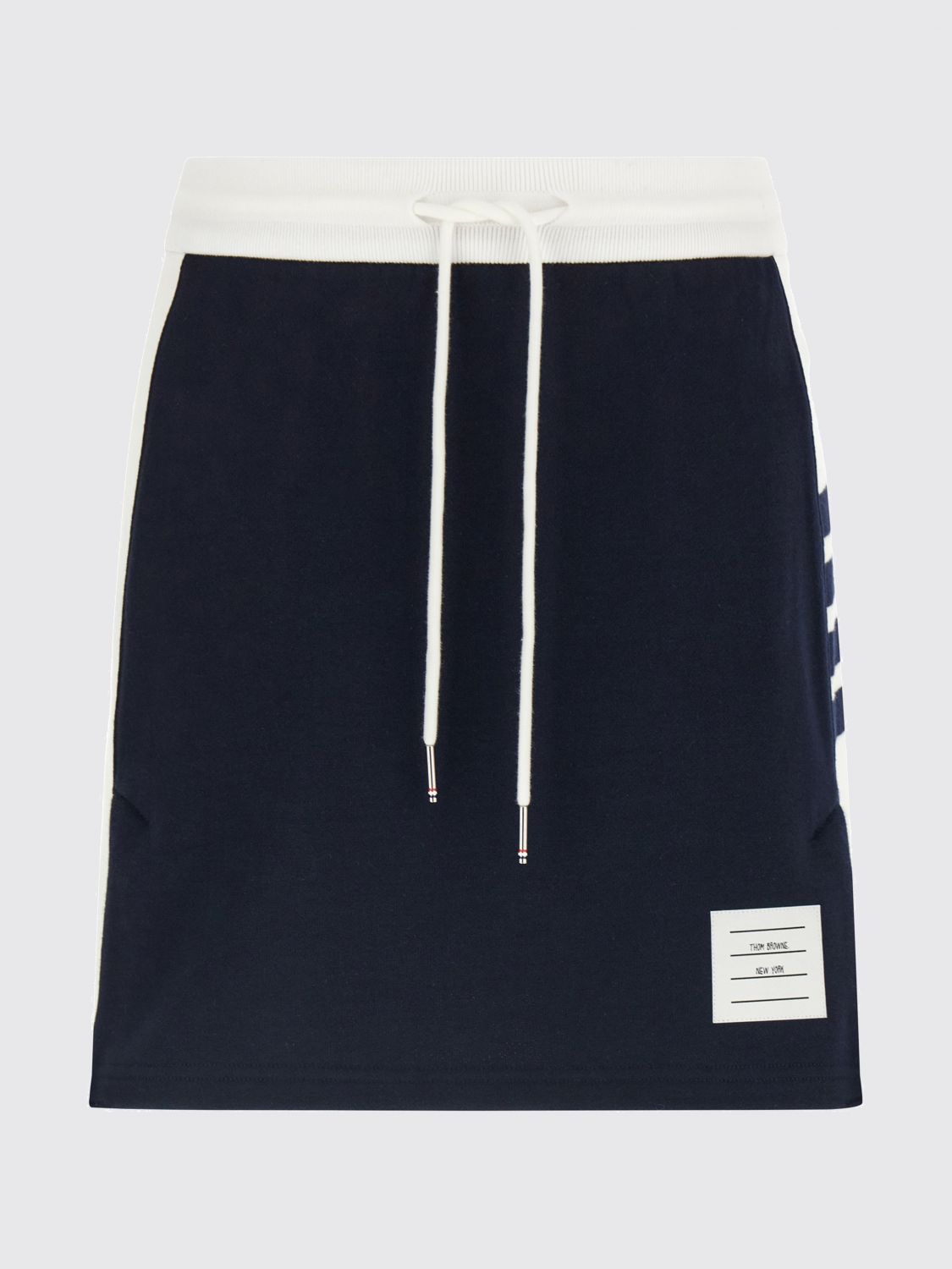 4 Bar-stripe mini skirt - Blue