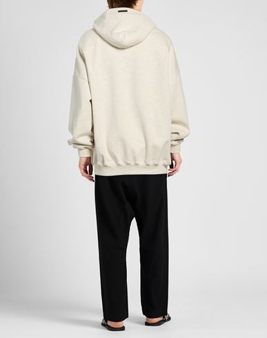 Man Sweatshirt Ivory Size XXL Cotton