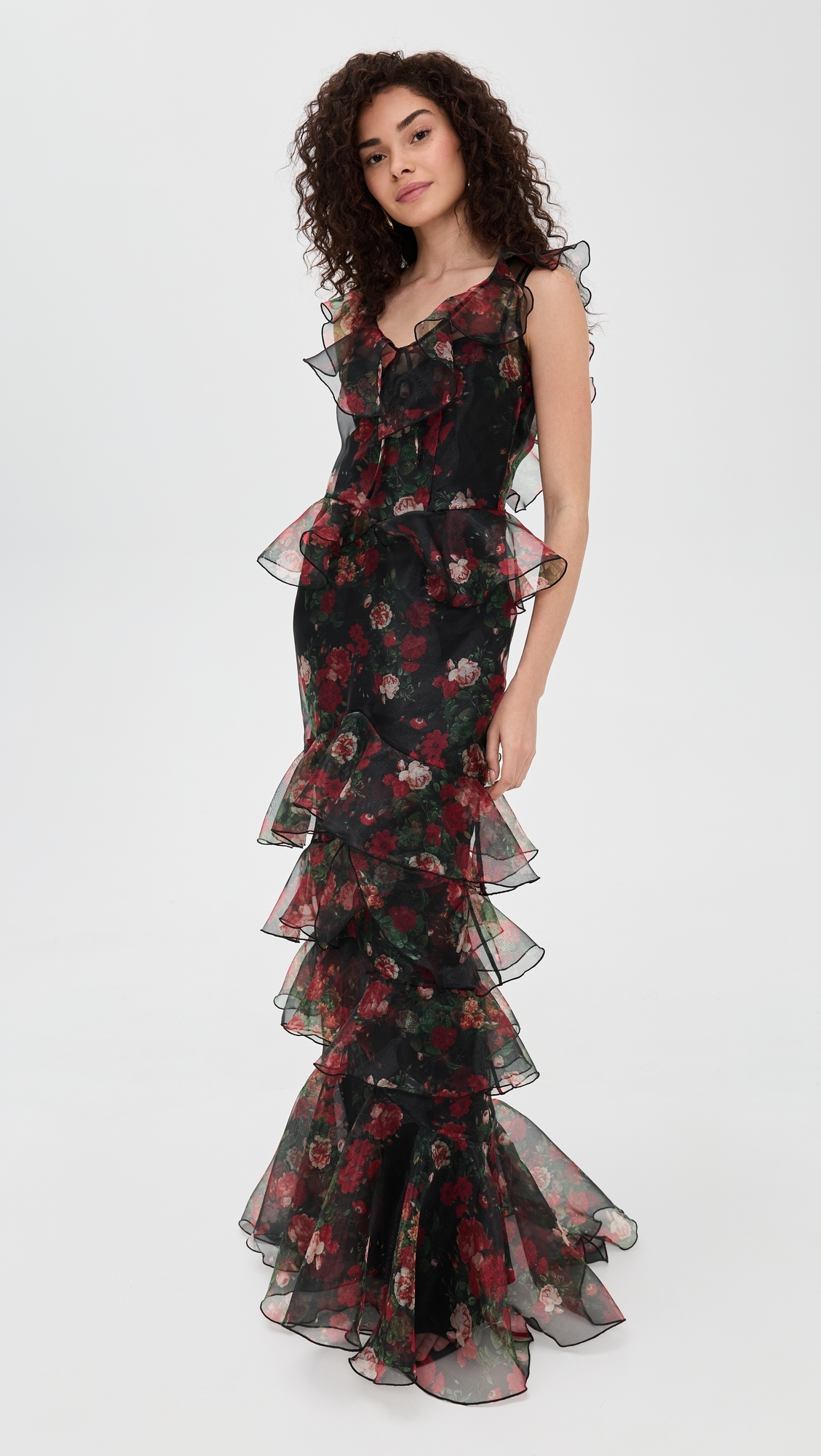 Carmen Dress Black Floral