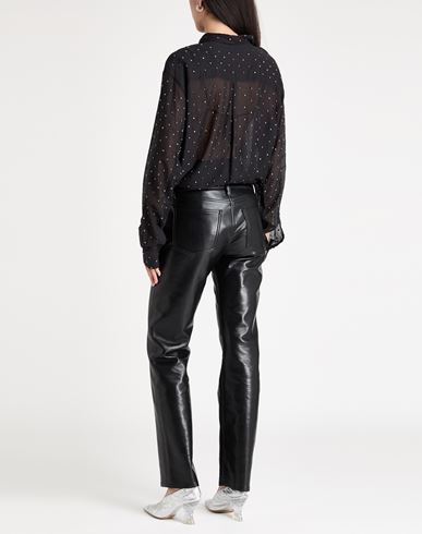Oséree Woman Shirt Black Size S Cotton, Silk