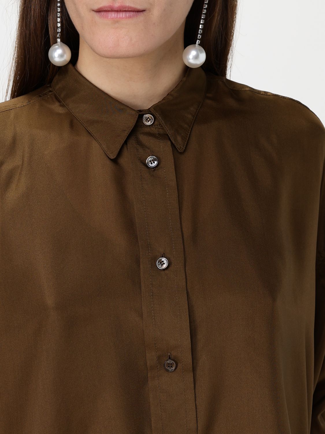 Shirt Woman color Brown