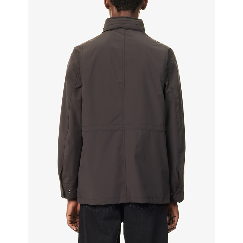Mens M65 High-Neck Woven Field Jacket