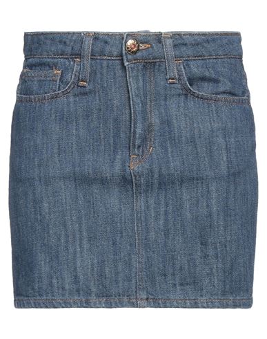Woman Denim skirt Blue Size 27 Cotton, Elastane
