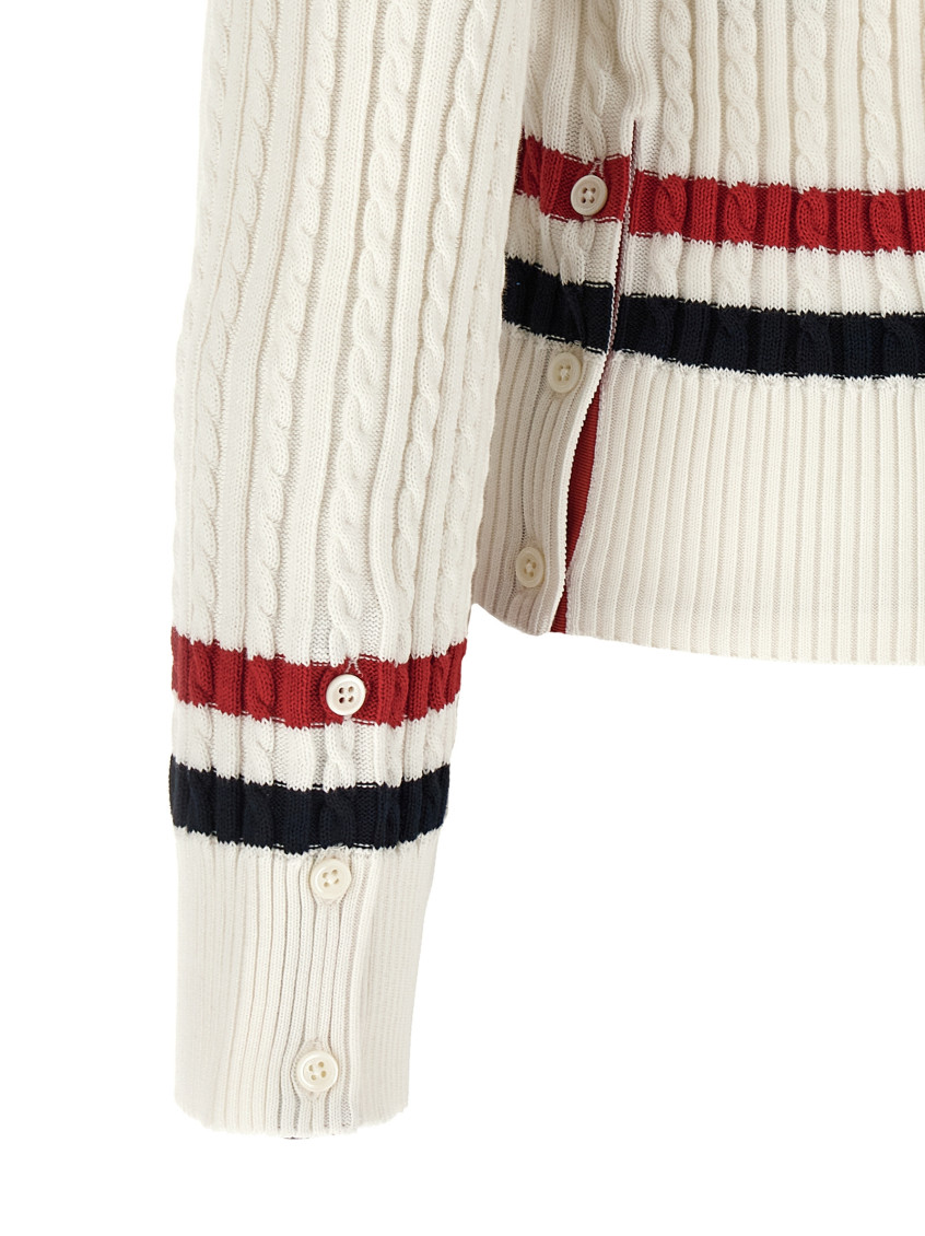 Rwb Intarsia Sweater Sweaters And Cardigans White