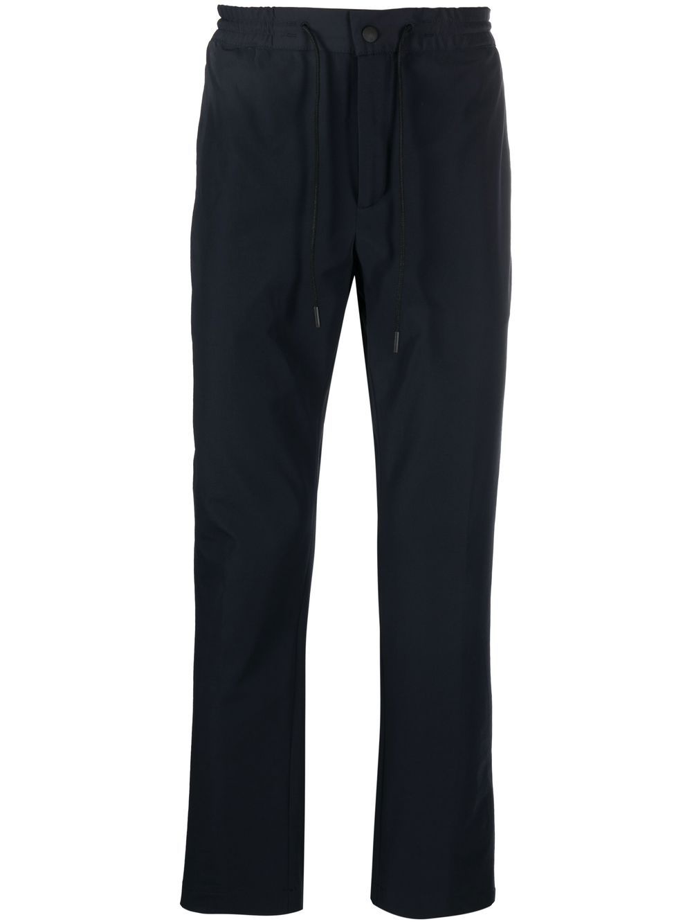 Tapered drawstring-waist trousers - Blue