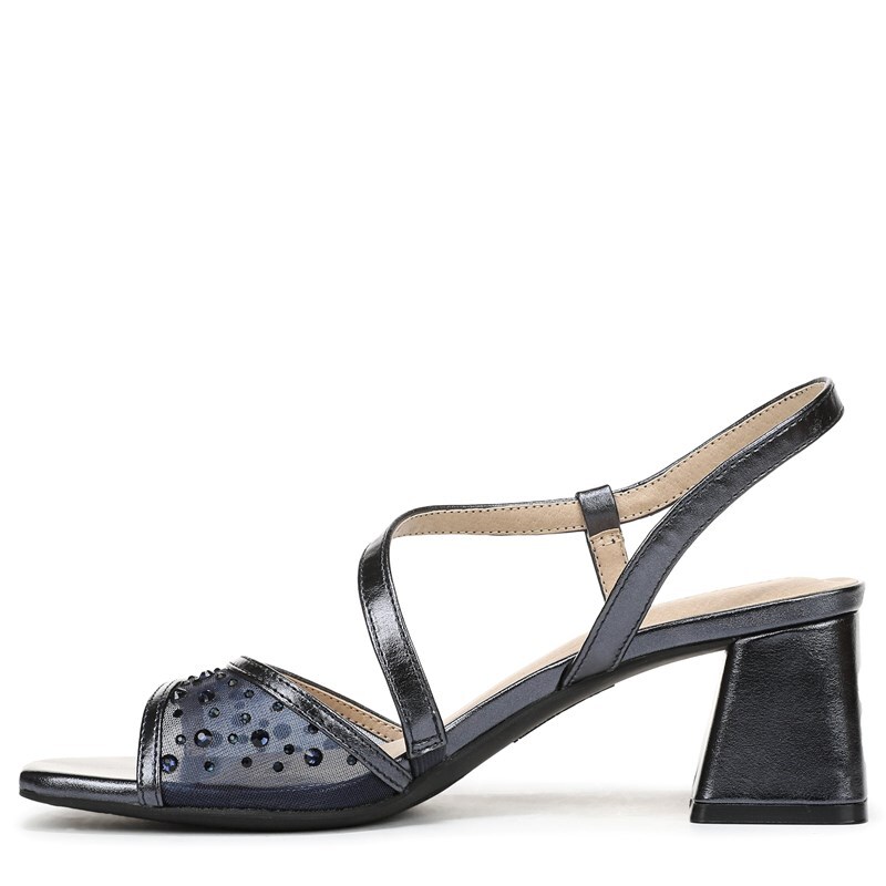 Women's Cheyenne Slingback Sandals (Lux Navy Mesh/Faux Leather)