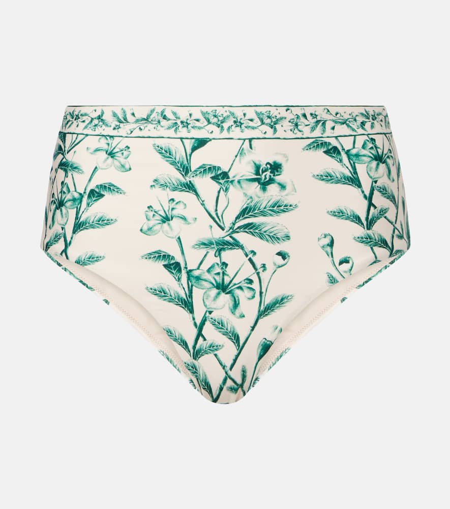 Magenta floral bikini bottoms