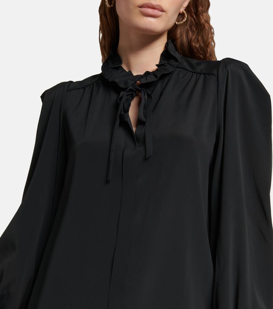 Tie-neck minidress