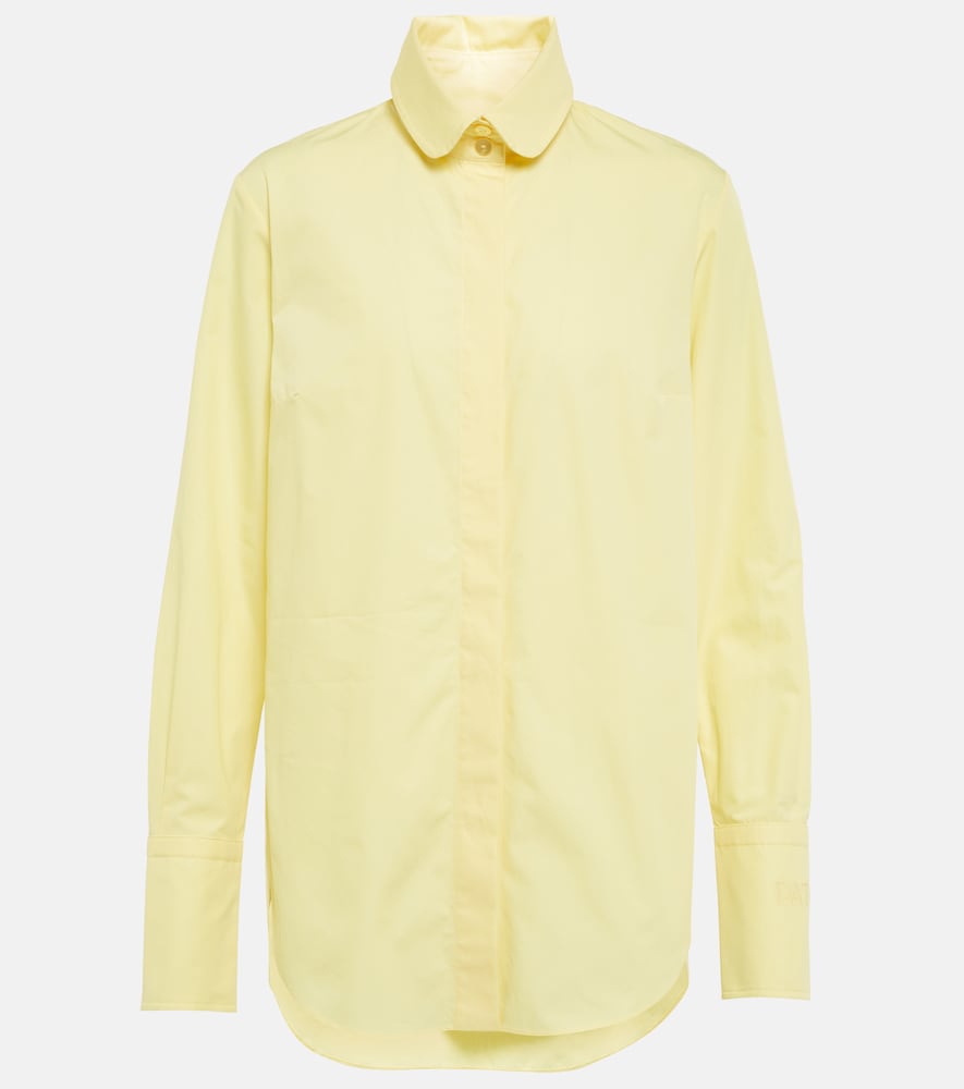 Oversized cotton poplin shirt
