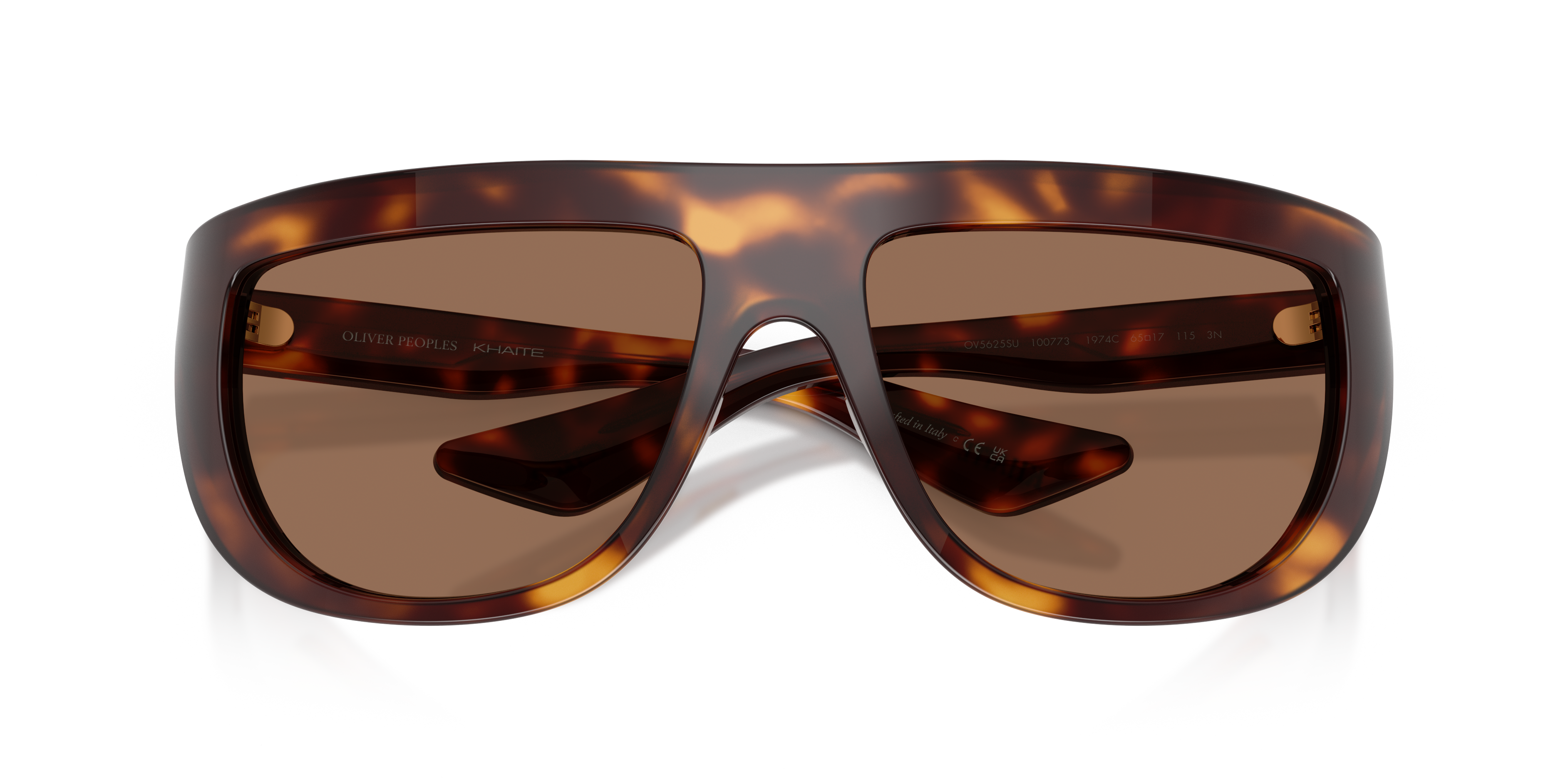 Oliver Peoples Woman Oliver Peoples OV5625SU 1974C 100773 Sunglasses Acetate Turtle Brown Geometric Norma