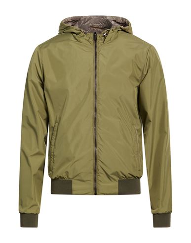 Man Jacket Military green Size 36 Polyester