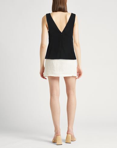 Woman Top Black Size 2 Viscose, Silk