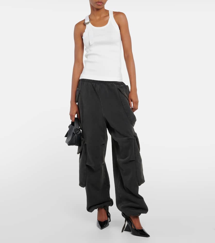 Safety Slider cotton-blend tank top