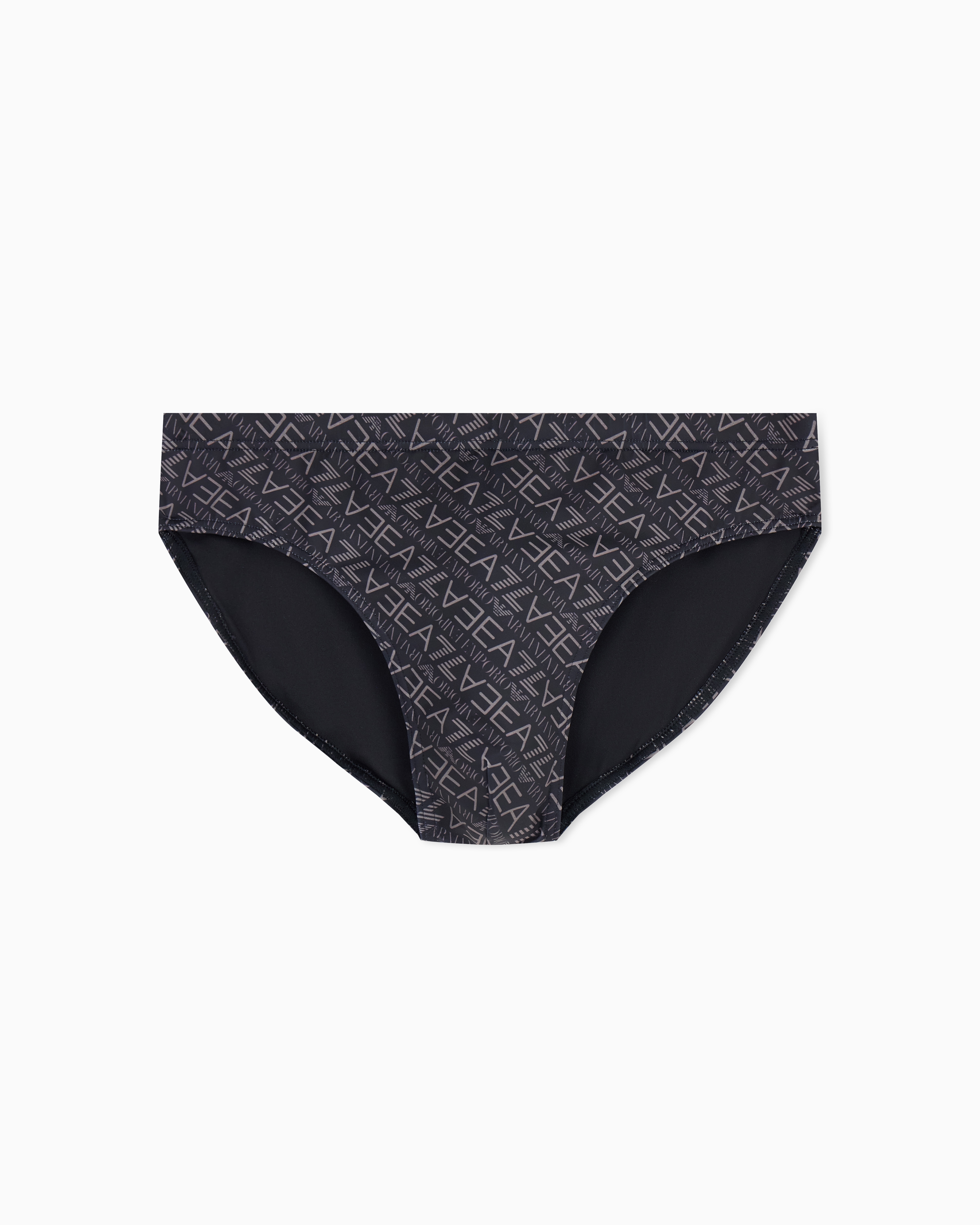 Graphic Series swim briefs with monogram print