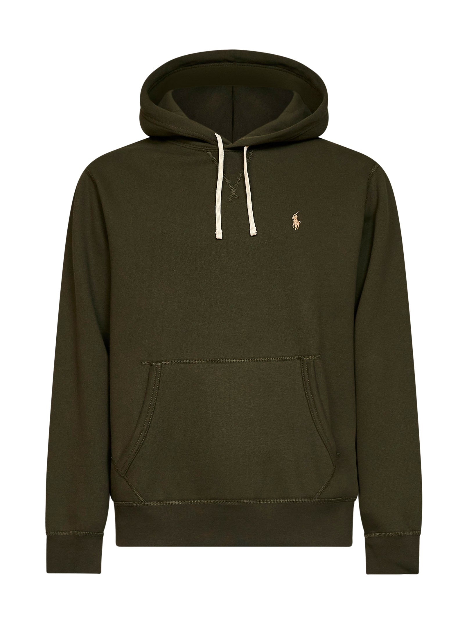 Cotton-Blend Hoodie — Green