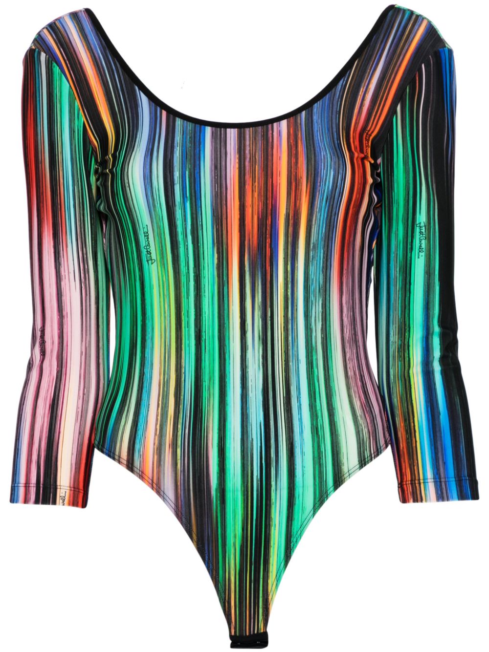 Ikat-print bodysuit - Blue