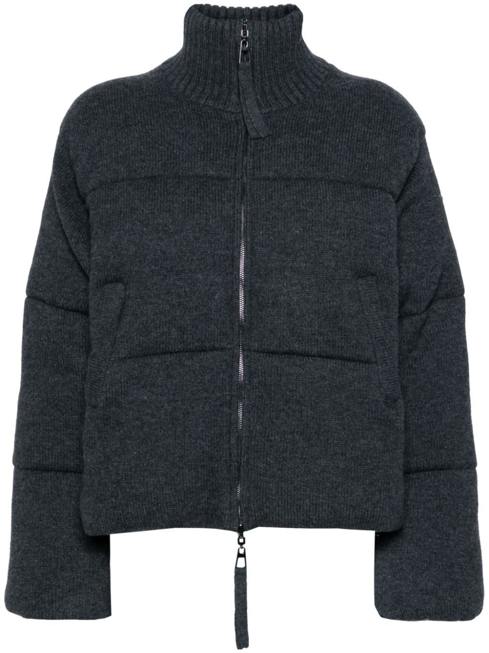 Wool puffer jacket - White