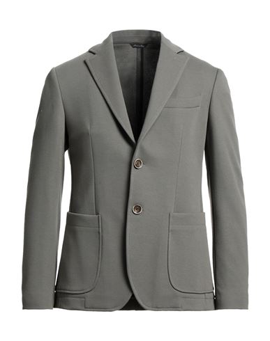 Man Blazer Khaki Size 40 Cotton, Polyester, Elastane