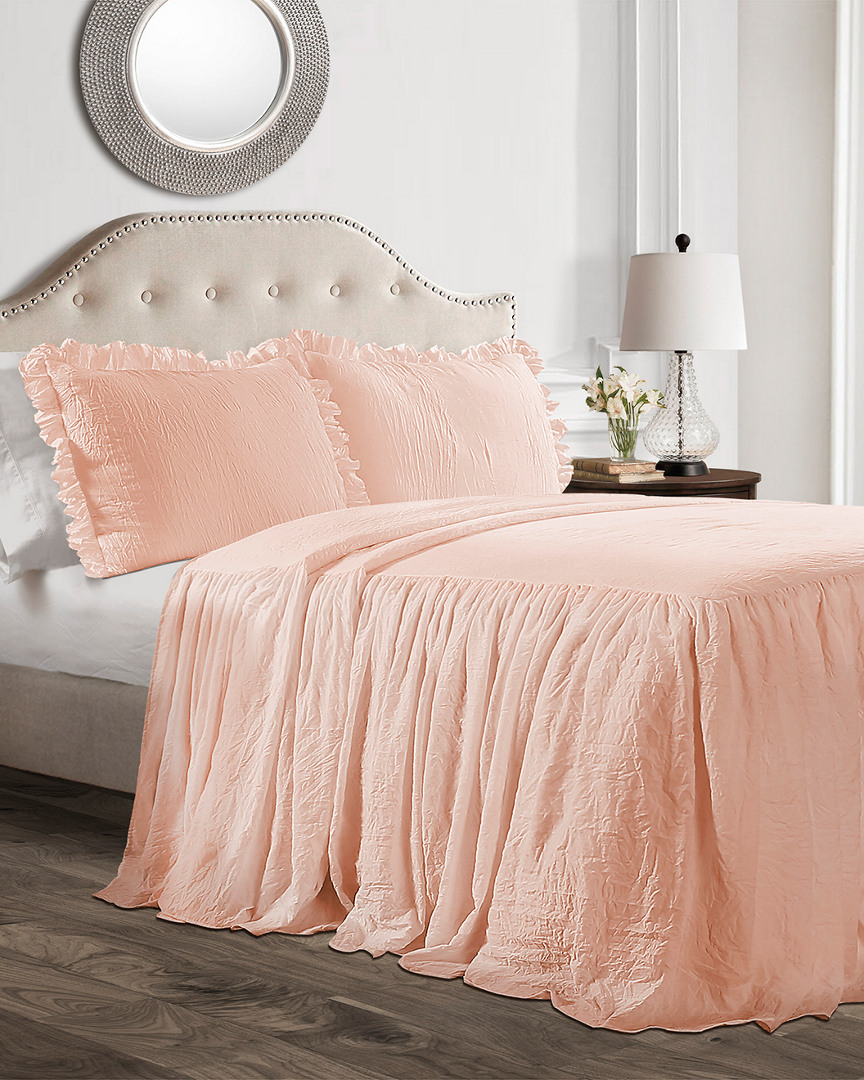 Lush Decor Fashions 3pc Ruffle Skirt Full Bedspread Set