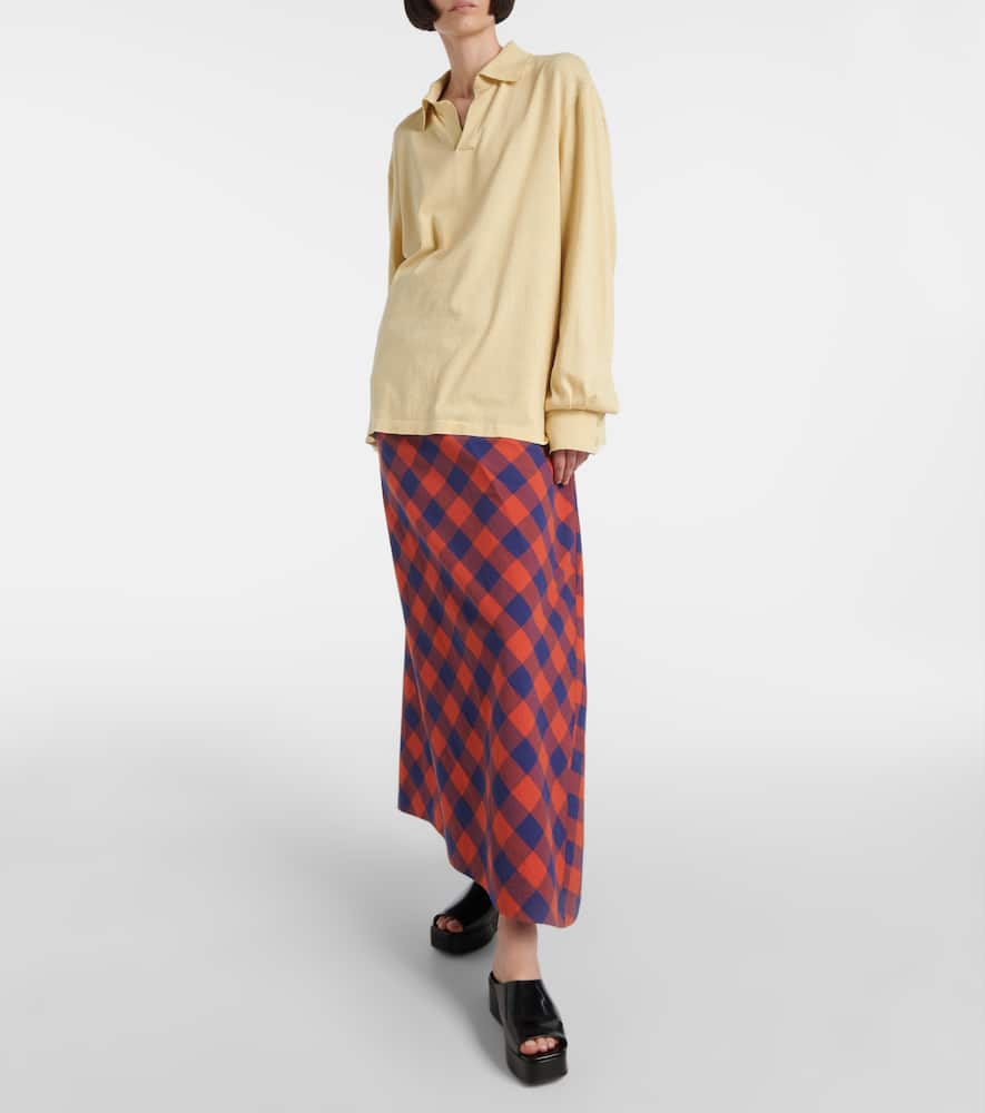 The Row Emi patent leather platform mules