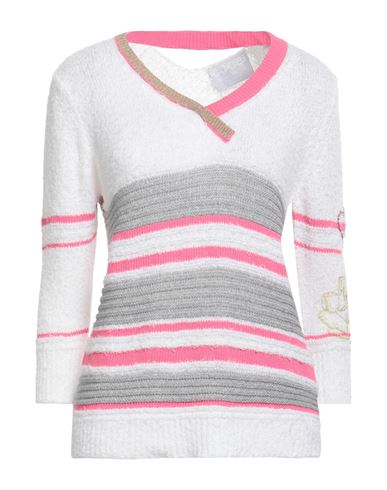 Woman Sweater White Size 6 Cotton, Acrylic, Polyamide
