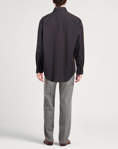 Man Shirt Navy Size L Wool