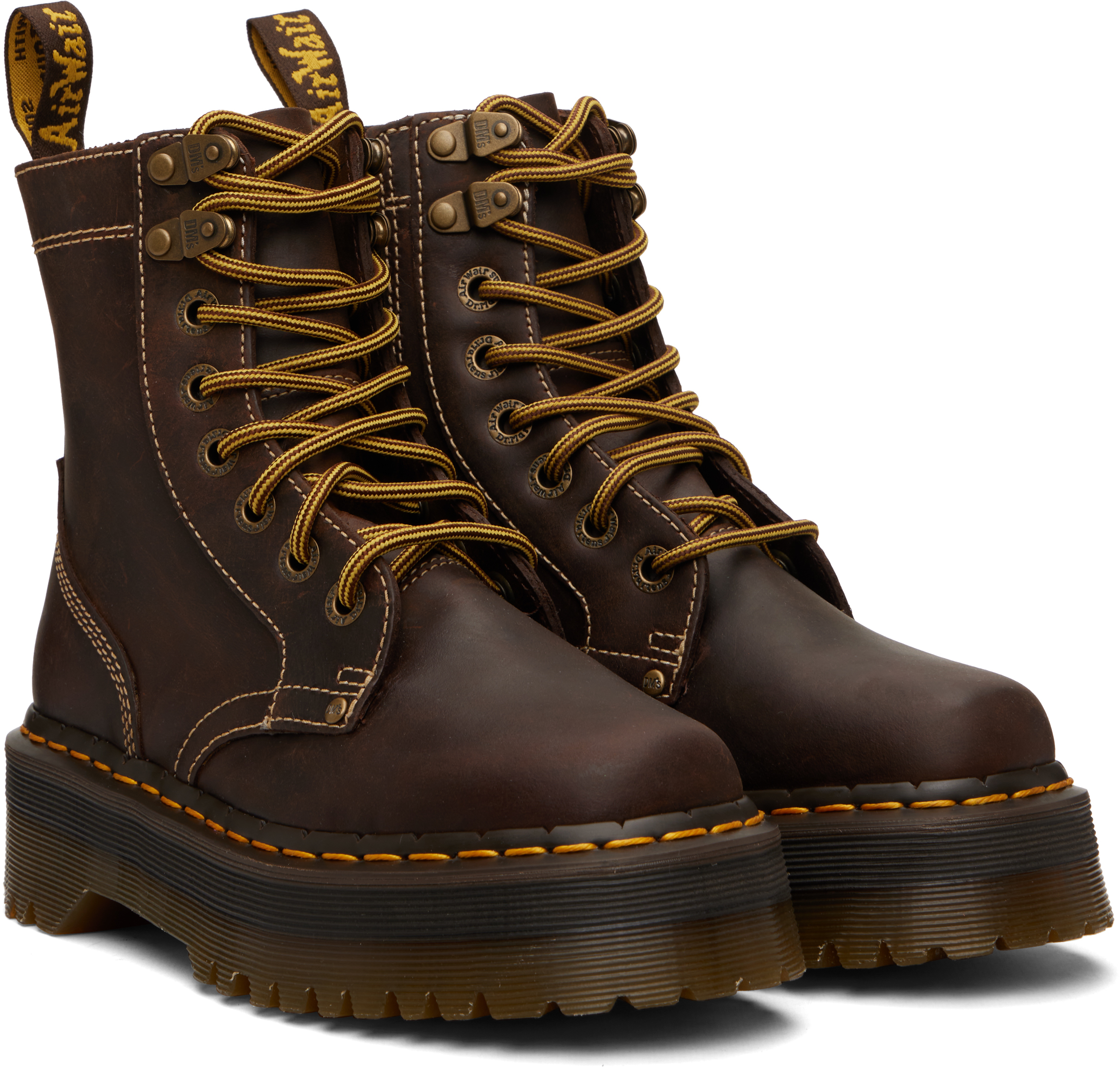 Brown Jadon Arc Platform Boots