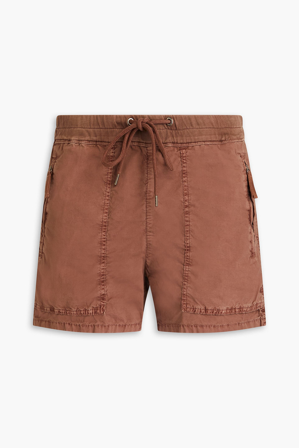 Stretch-cotton poplin shorts