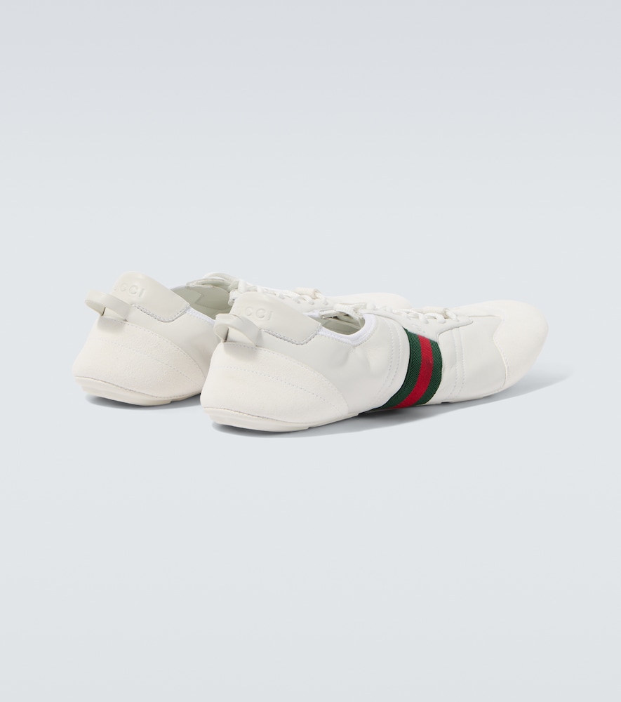 Flex leather and suede sneakers