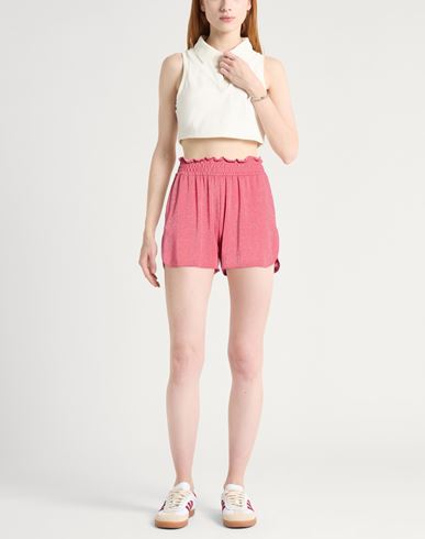Momoní Woman Shorts & Bermuda Shorts Coral Size 4 Viscose, Polyamide, Polyester, Elastane