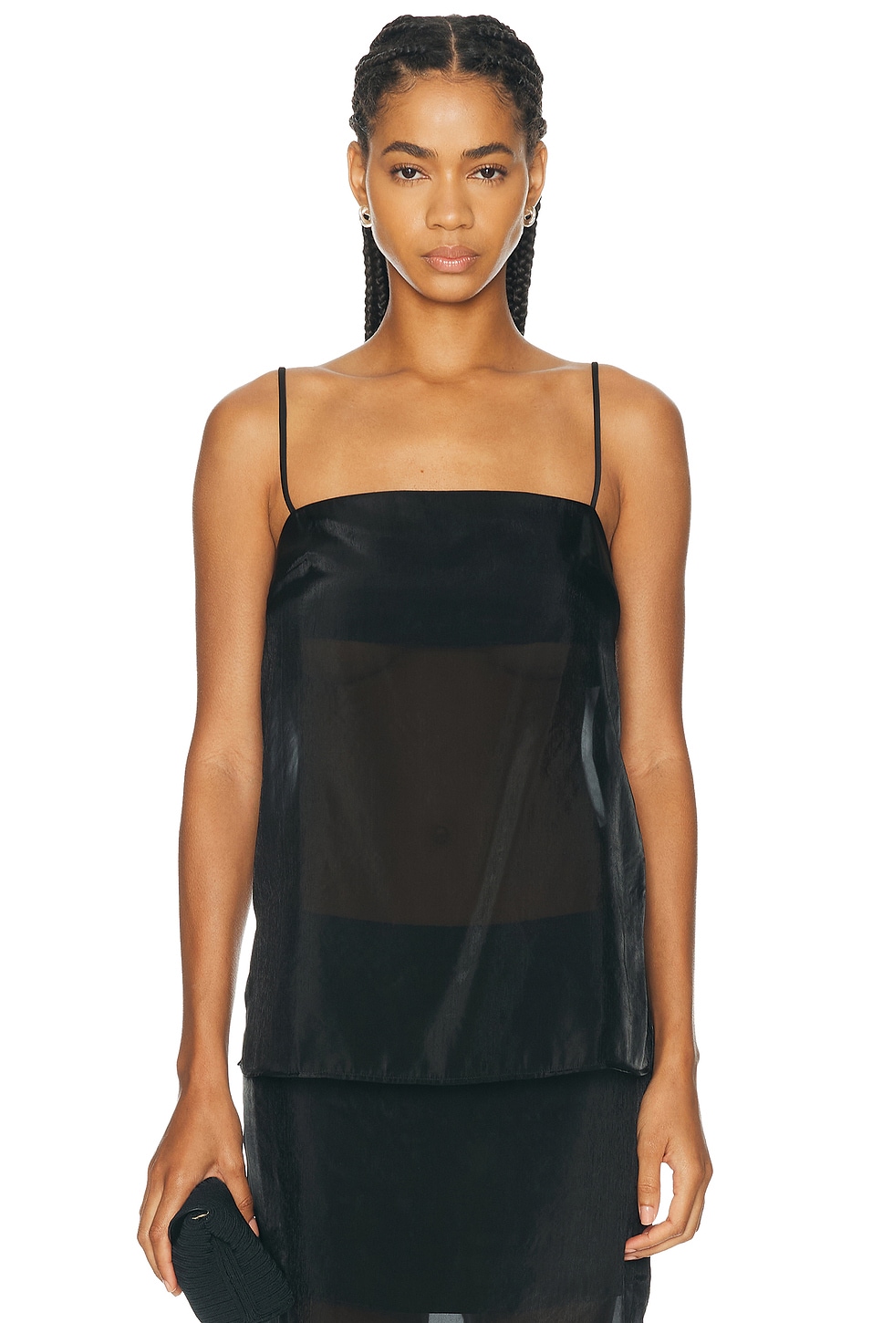 SANS FAFF Cove Silk Top in White. XS. Also in S