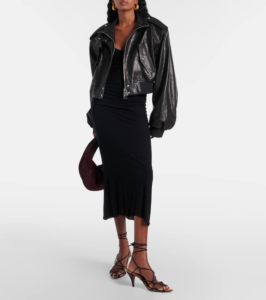 Leesal jersey midi dress
