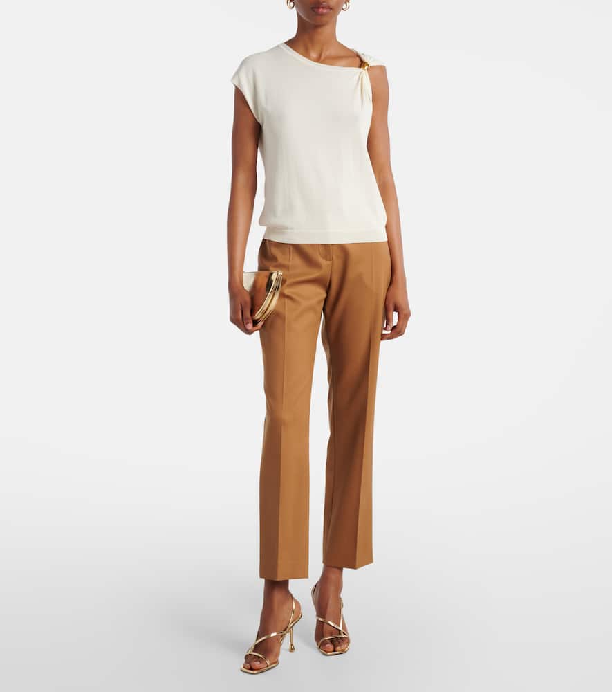 Altuzarra Asymmetrical jersey top