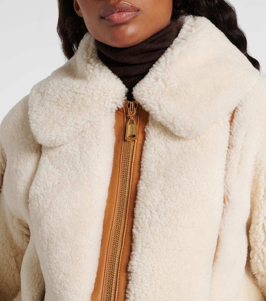 Story shearling bomber jacket