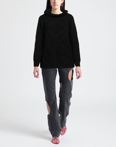 Woman Turtleneck Black Size M Acrylic, Viscose, Wool, Alpaca wool