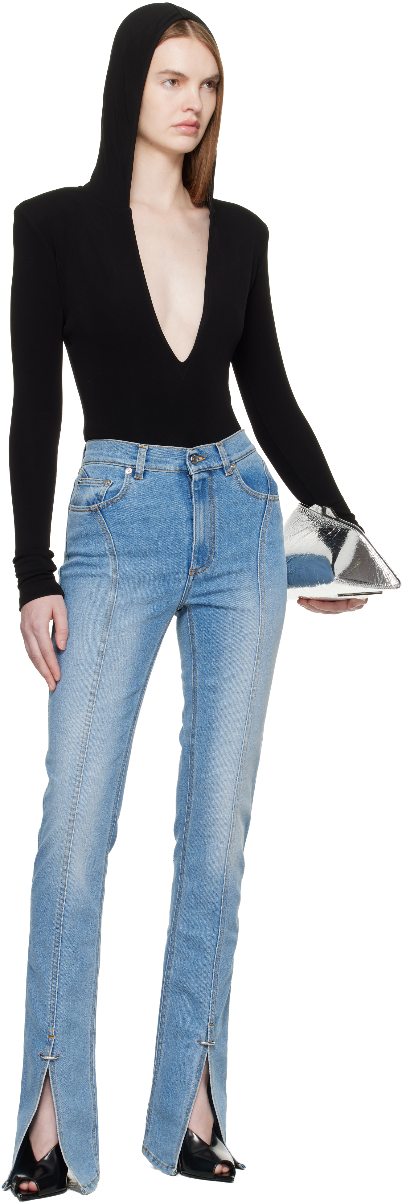 Blue Stretch Denim Jeans