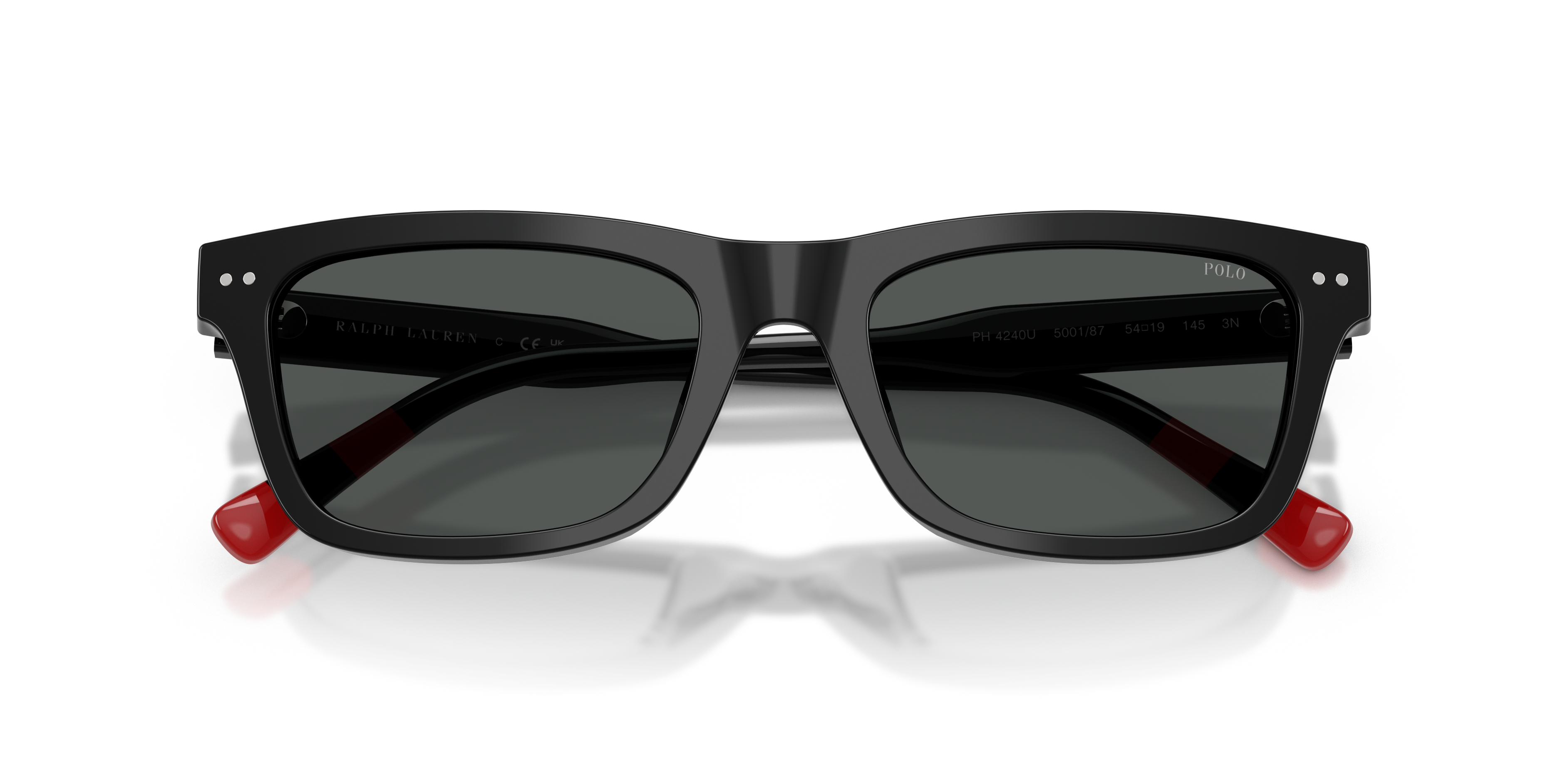 Polo Ralph Lauren Hombre Polo Ralph Lauren PH4240U 500187 Gafas de sol Acetato Negro Gris Pillow Norma