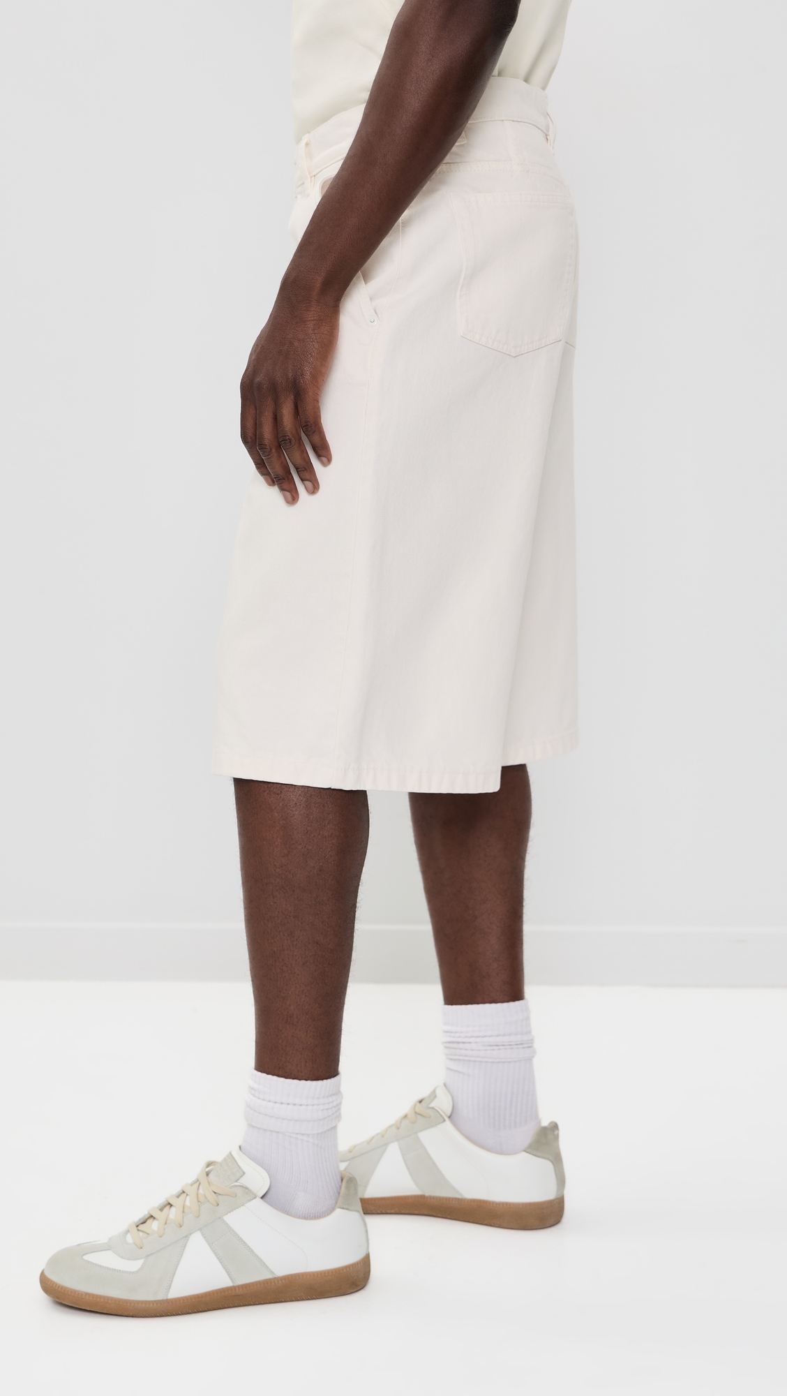 Loose Bermuda Shorts 14 Blanc Creme