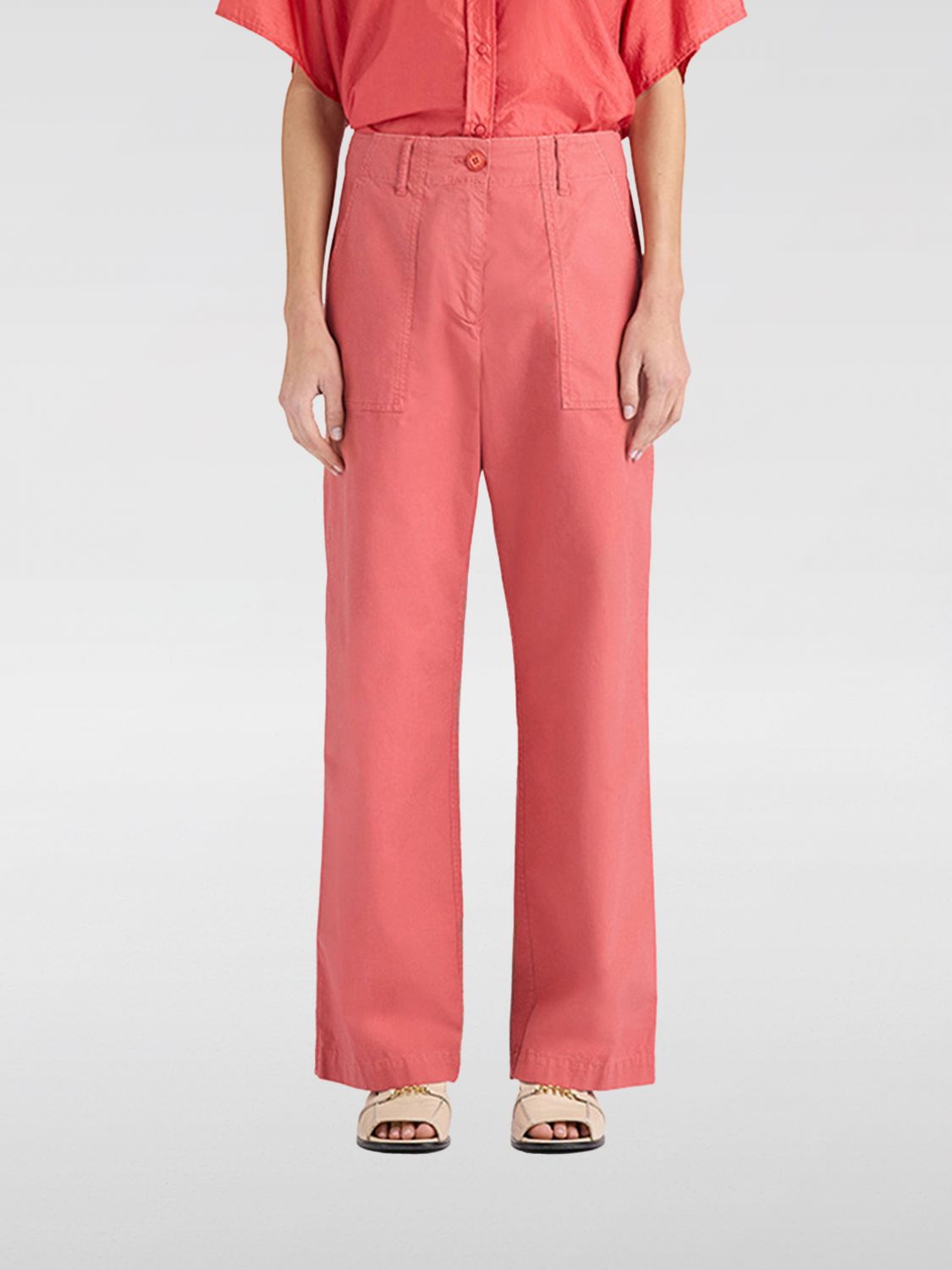 MOMONÌ Pants Woman color Salmon